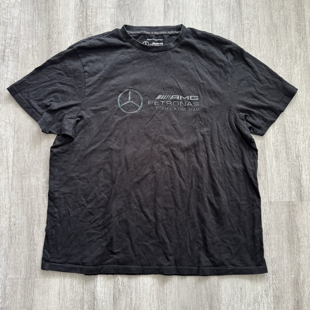 Mercedes AMG Petronas Men's XXL Black Formula One F1 Shirt Official Tee